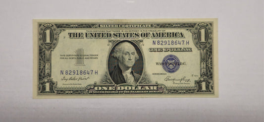 1935-E $1 Dollar Bill Silver Certificate Blue Seal (647H) No Motto Crisp Choice